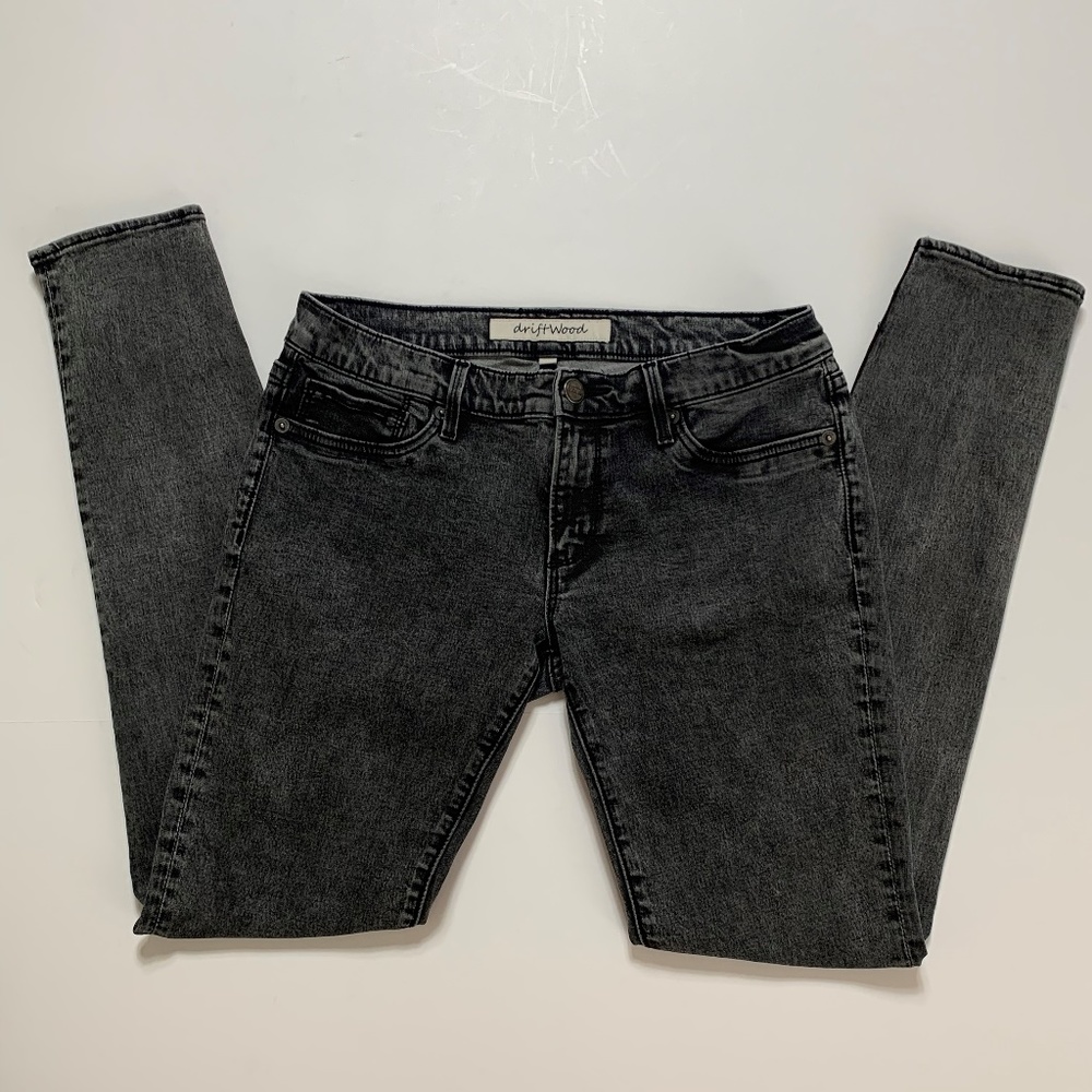 Driftwood Dark Gray Skinny Jeans Size 27